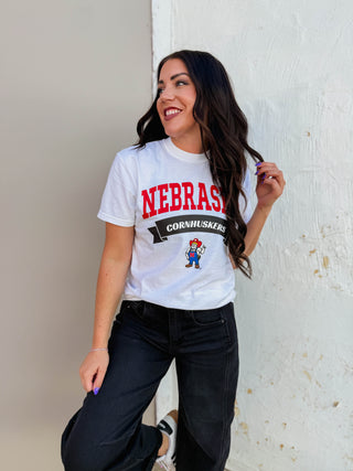 Nebraska Cornhuskers Banner Herbie Tee