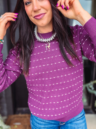 Brynn Sweater-Plum