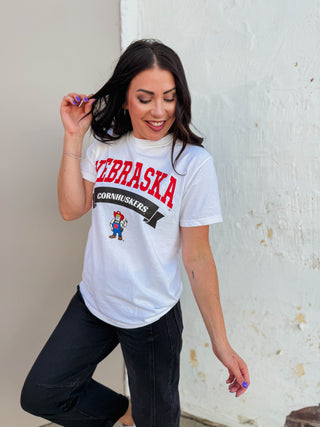 Nebraska Cornhuskers Banner Herbie Tee