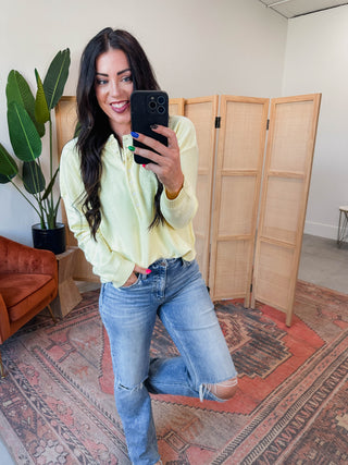 Kiara Henley Sweater-Lemon