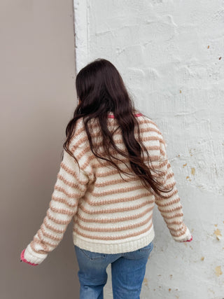 Tara Striped Cardigan