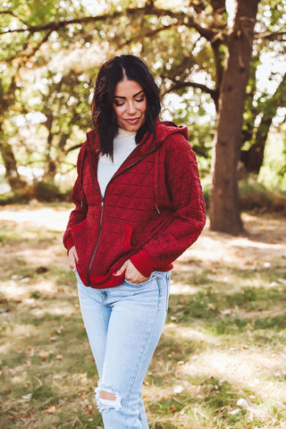 Reilly Jacket-Burgundy