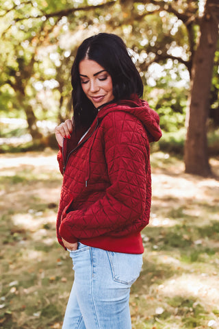 Reilly Jacket-Burgundy