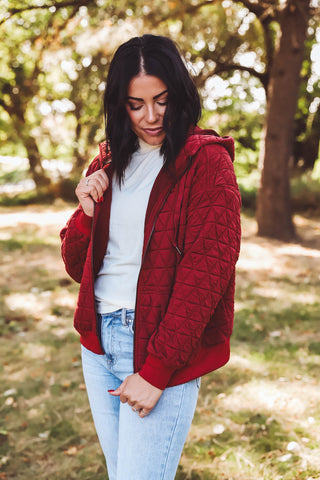 Reilly Jacket-Burgundy