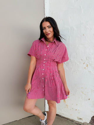 Lily Striped Mini Dress