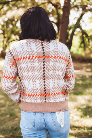 Bradi Cardigan Jacket-Tan