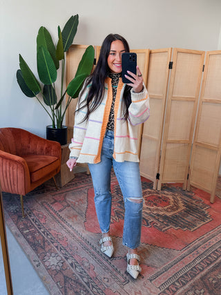 Penelope Striped Cardigan