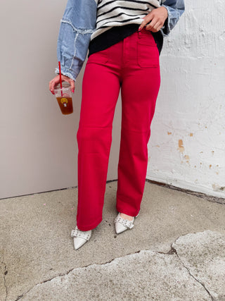 Ruby High Rise Wide Leg Denim