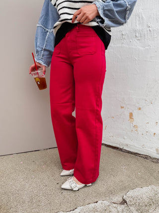 Ruby High Rise Wide Leg Denim