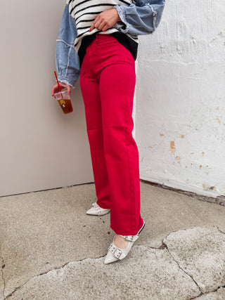 Ruby High Rise Wide Leg Denim