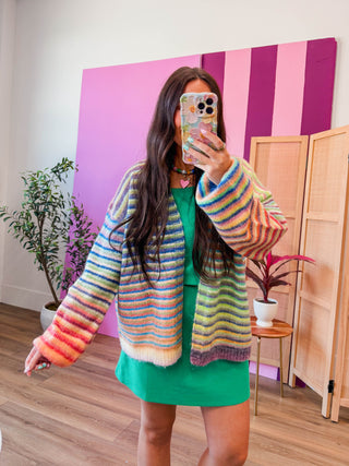 Rainbow Pop Cardigan