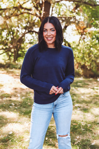 Lainey Sweater-Navy