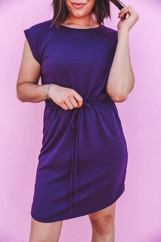 Miranda Mini Dress-Purple