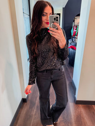 Midnight Magic Sequin Top