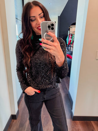 Midnight Magic Sequin Top