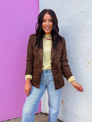 Whitney Leopard Blazer
