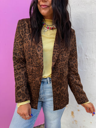Whitney Leopard Blazer