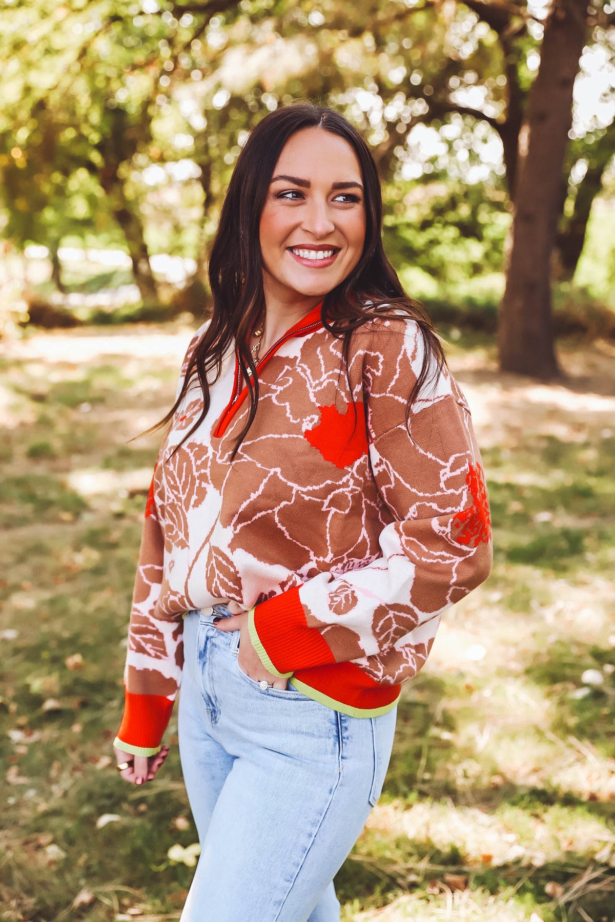 Micah Floral Sweater