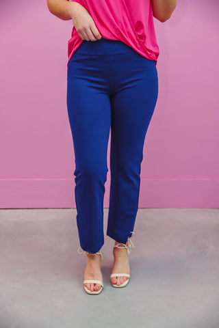 Kelsey Straight Leg Trousers-Royal Blue