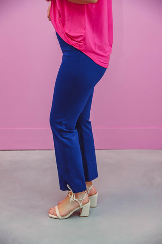 Kelsey Straight Leg Trousers-Royal Blue