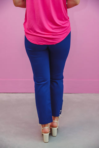 Kelsey Straight Leg Trousers-Royal Blue