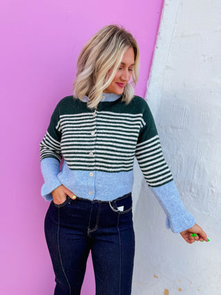 Teagan Color Block Cardigan