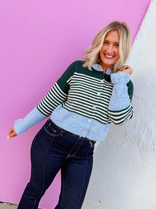 Teagan Color Block Cardigan