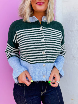 Teagan Color Block Cardigan