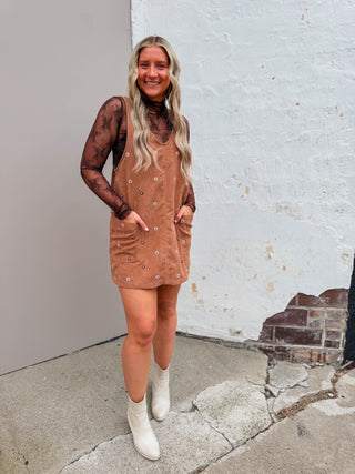 Shae Floral Overall Dress