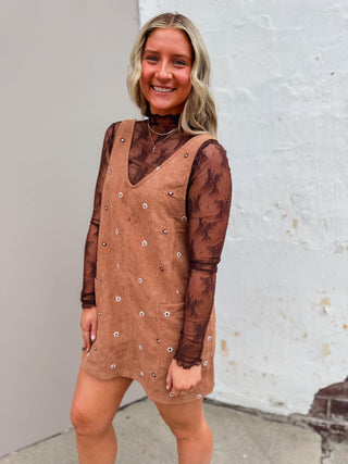 Shae Floral Overall Dress