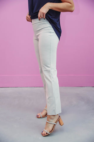 Kelsey Straight Leg Trousers-Pearl Grey