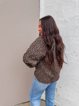 Izzie Leopard Pullover