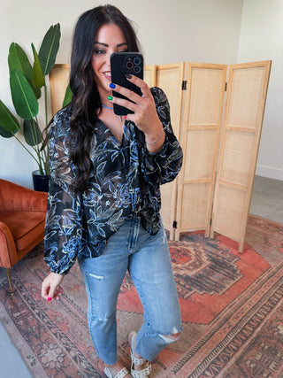 Veronica Floral Top