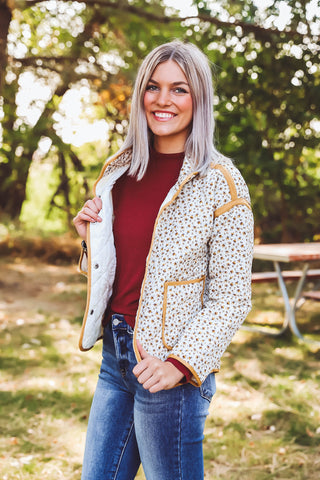 Mari Floral Quilted Jacket