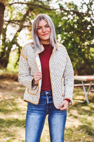 Mari Floral Quilted Jacket