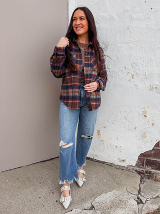Joanna Plaid Shacket