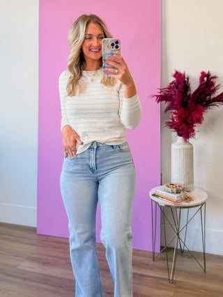 Good Vibes Sweater-White