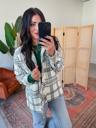 Santa Fe Jacket-Tofu Ash Plaid-Thread & Supply