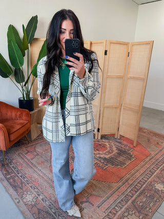 Santa Fe Jacket-Tofu Ash Plaid-Thread & Supply