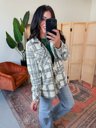 Santa Fe Jacket-Tofu Ash Plaid-Thread & Supply
