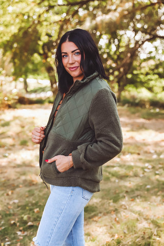 Karter Long Sleeve Top-Kelly Green