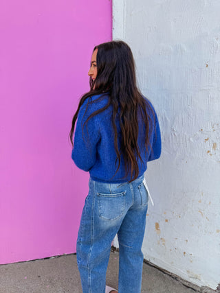 Makayla Sweater-Blue