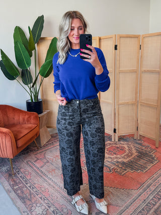 Reina Sweater-Royal Blue