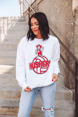 Nebraska Volleyball Mascot Crewneck