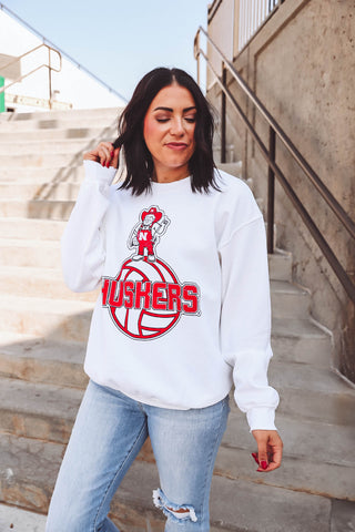 Nebraska Volleyball Mascot Crewneck