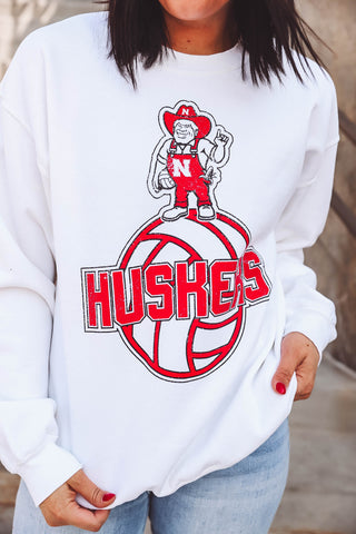 Nebraska Volleyball Mascot Crewneck