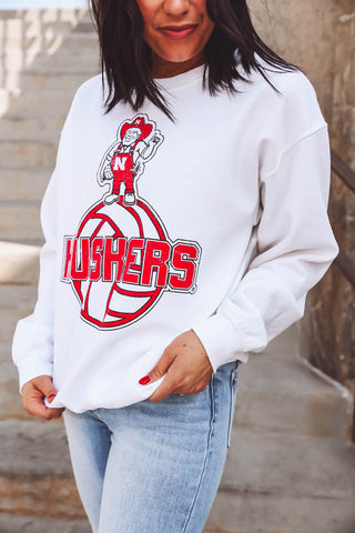 Nebraska Volleyball Mascot Crewneck