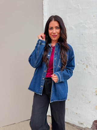 Nora Studded Denim Jacket