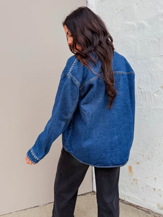 Nora Studded Denim Jacket