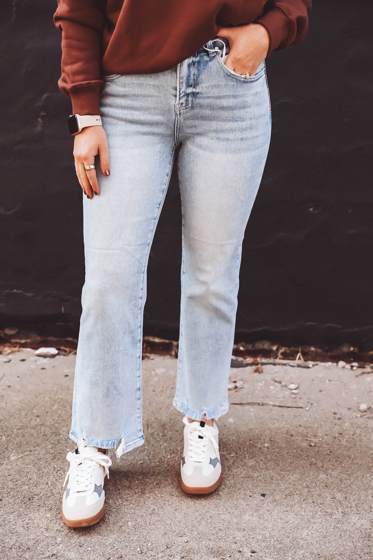 Maisie High Rise Straight Leg Denim